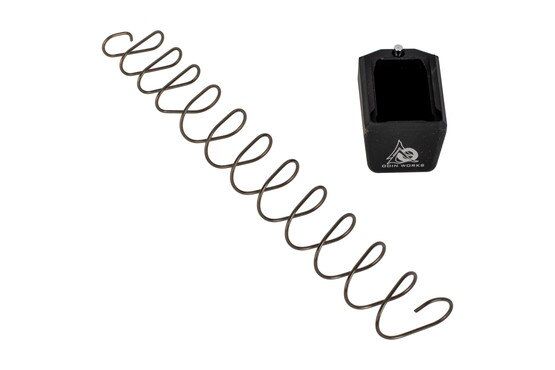 Odin Works Pistol Magazine Base adds 5 rounds to M&P9 or 4 rounds to M&P40 magazines. Black finish